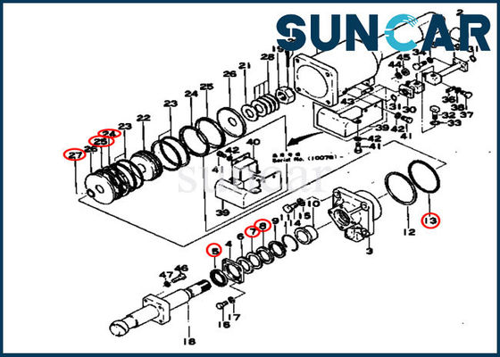150-81-05010 reparación inclinable Kit For D80A-12 D85A-12 KOMATSU del sello del equipo 1508105010 del servicio del cilindro