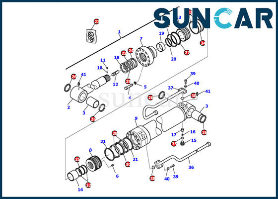 707-99-35310 excavador Sealing Gasket Kit de Kit Fits Komatsu PC110R-1 PC95R-2 del sello del cilindro del brazo