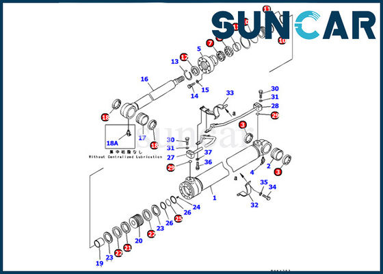 707-99-37230 excavador Boom Cylinder Seal Kit Resistance To High Pressure del equipo PC120-6 del servicio de KOMATSU