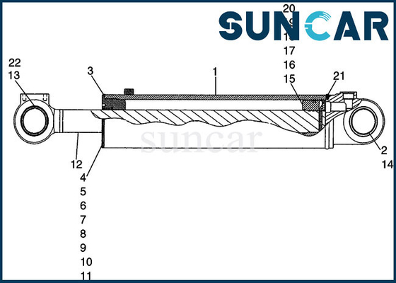 8605263 modelo Cylinder Repair Sealing Kit Loader Machinery Seal de la CAJA 721D del equipo del sello del cubo