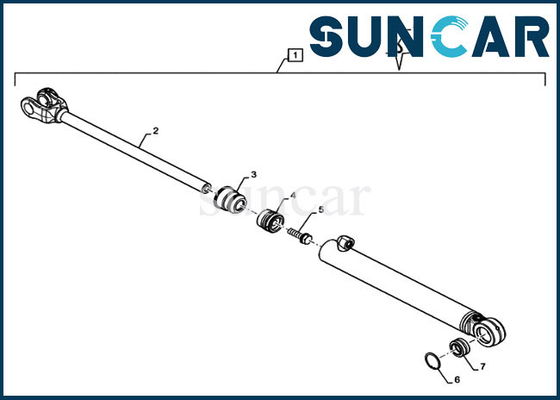 sello de aceite del reemplazo del cilindro de dirección de Case Parts 8604864 del modelo 521F Kit Loader Service Kit