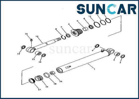 707-98-24510 sello Kit Komatsu For PC25-1 PC25R-1 PC30-7 del cilindro del oscilación de 7079824510 auges
