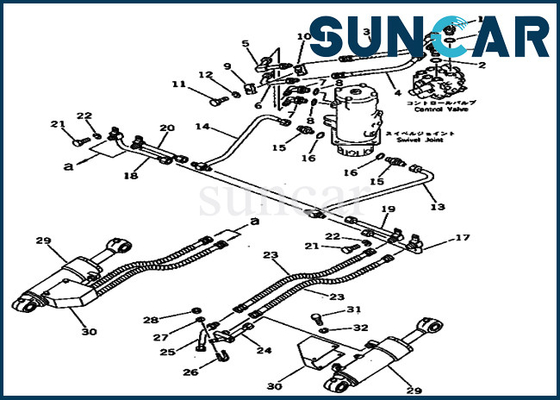Equipo de reparación del sello del cilindro de cuchilla de los equipos 20T-63-96100 20T6396100 del servicio de PC40-3 KOMATSU
