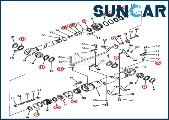 707-99-78640 sello Kit Hydraulic Cylinder Fits Equipment PC650-3 PC650-5 KOMATSU de 7079978640 reparaciones